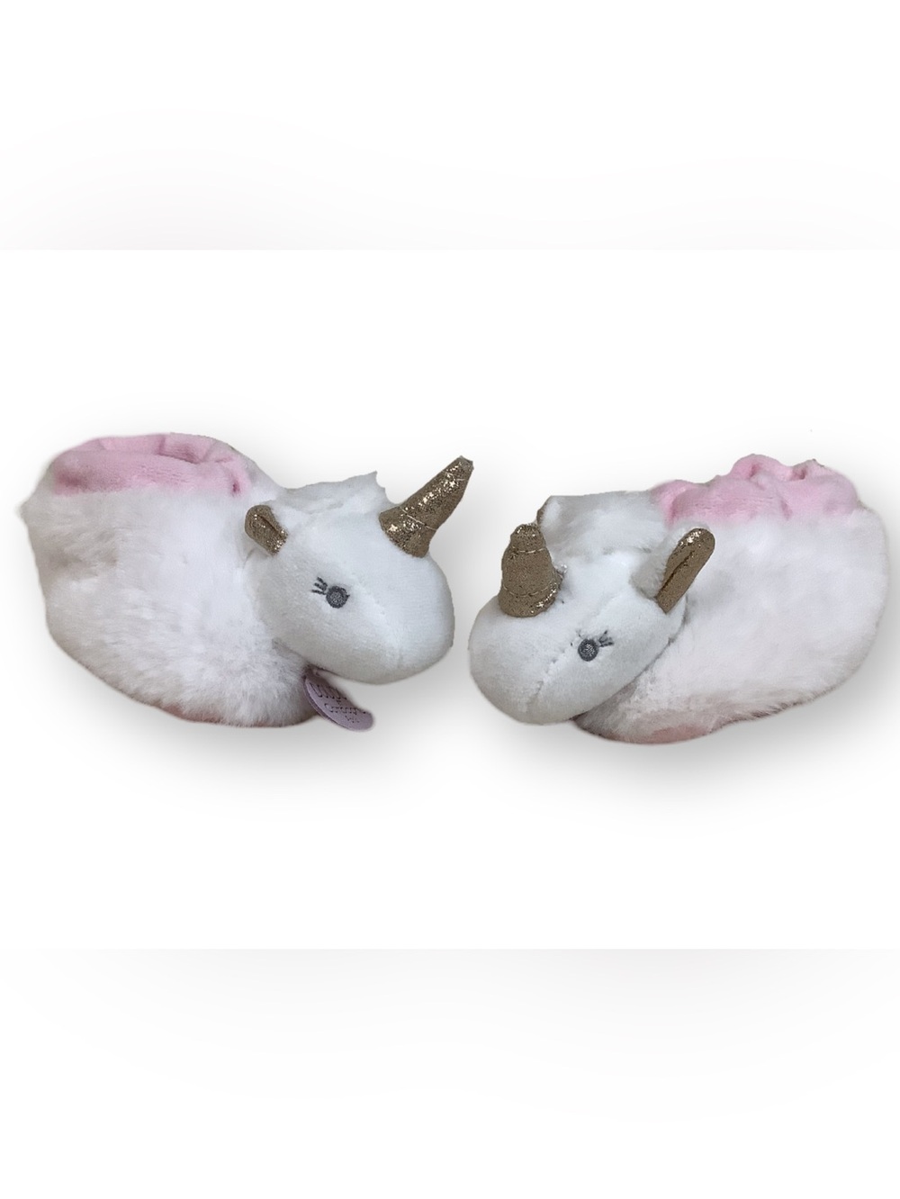 DOUDOU et Compagnie Paris Unicorn Rattle Baby Slippers 3 to 6M
